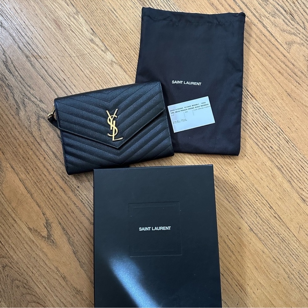 Ysl clutch with crossbody conversion kit